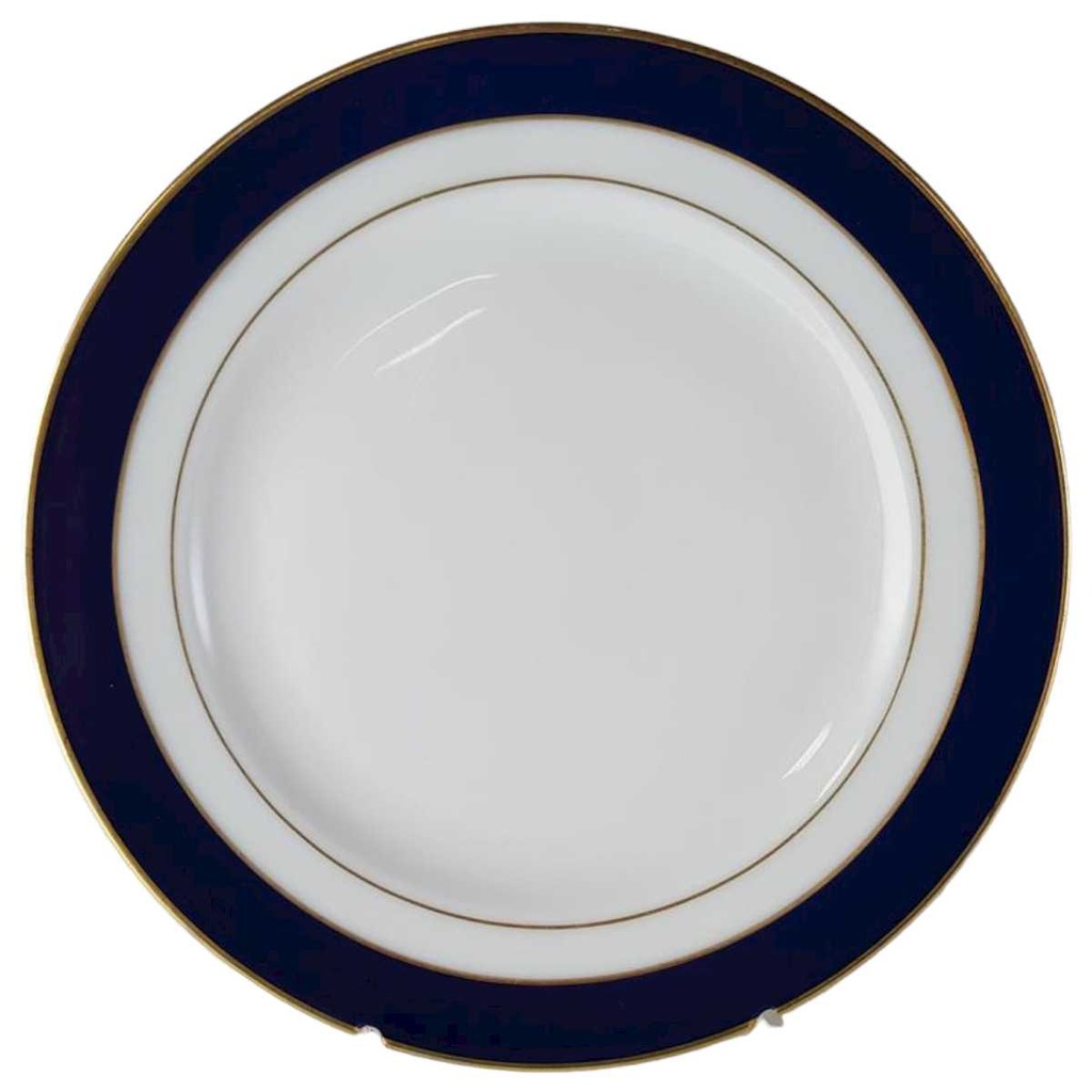 [45813662] Kuchenteller Goldrand 19,5 cm Winterling Kirchenlamitz Scharffeuer Echt Kobalt gebraucht - gut