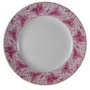 Kuchenteller Dessertteller Goldrand 19,3 cm Pirkenhammer Rosa Blumendekor Blumen