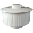 Zuckerdose Rosenthal Variation weiß schwarz gebraucht - sehr gut