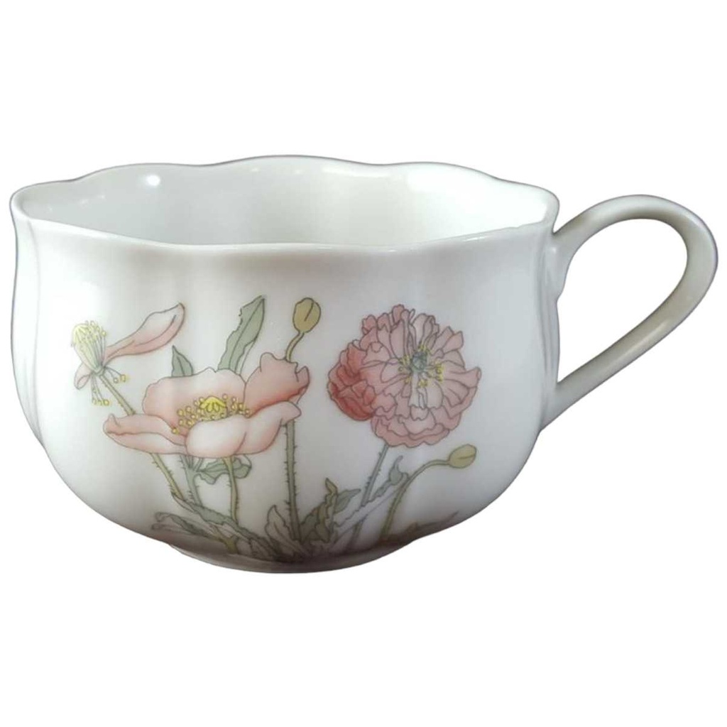 [45813727] Teetasse Tasse Villeroy & Boch Gallo Secunda Roter Mohn