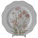 Kuchenteller 21 cm Villeroy & Boch Gallo Secunda Roter Mohn gebraucht - gut