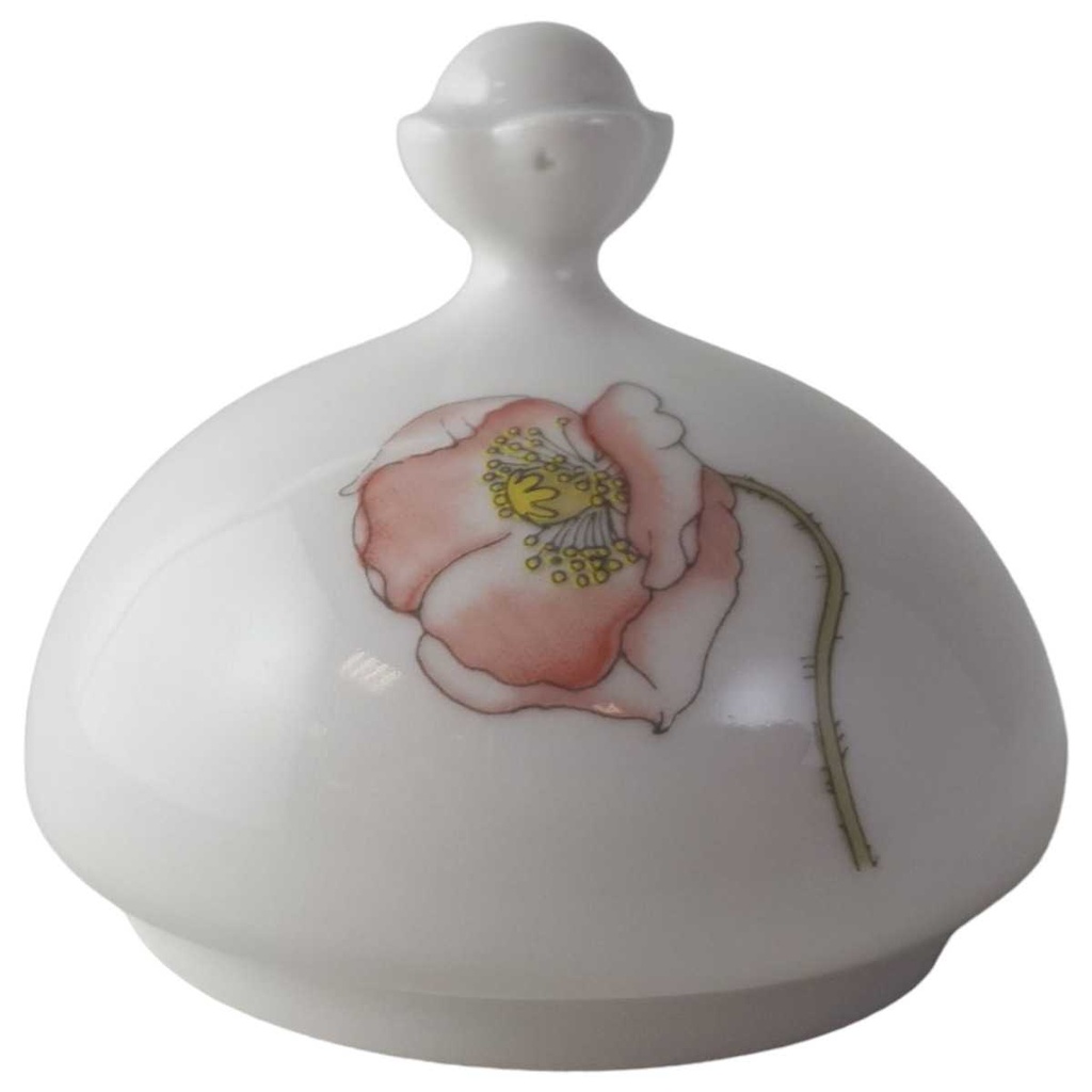 [45813734] Zuckerdose Zuckerdosendeckel Villeroy & Boch Gallo Secunda Roter Mohn gebraucht - sehr gut