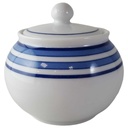 Zuckerdose Marienbad Ingres Weiss Blaue Ringe gebraucht - sehr gut