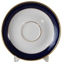 Untertasse für Kaffee Goldrand 13,8 cm Eschenbach Alte Formen Echt Kobalt Typ 3