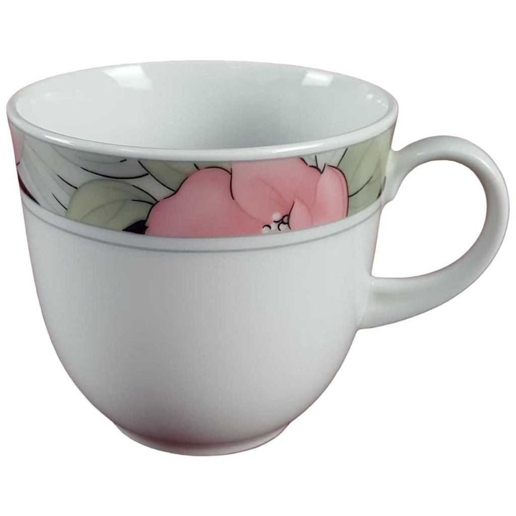 [458138000] Kaffeetasse Tasse mit Griff Marienbad Ingres Weiss Blumendekor Blumen gebraucht - sehr gut