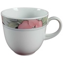 Kaffeetasse Tasse mit Griff Marienbad Ingres Weiss Blumendekor Blumen gebraucht - sehr gut