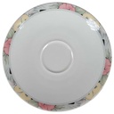 Untertasse für Kaffee 14,5 cm Marienbad Ingres Weiss Blumendekor Blumen gebraucht - gut