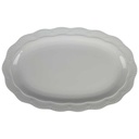 Servierplatte Fleischplatte 33,4x21 cm Karolina Fine Royal Weiß gebraucht - gut