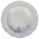 Suppenteller 22,5 cm Mitterteich Form 2000 Blaue Blumen