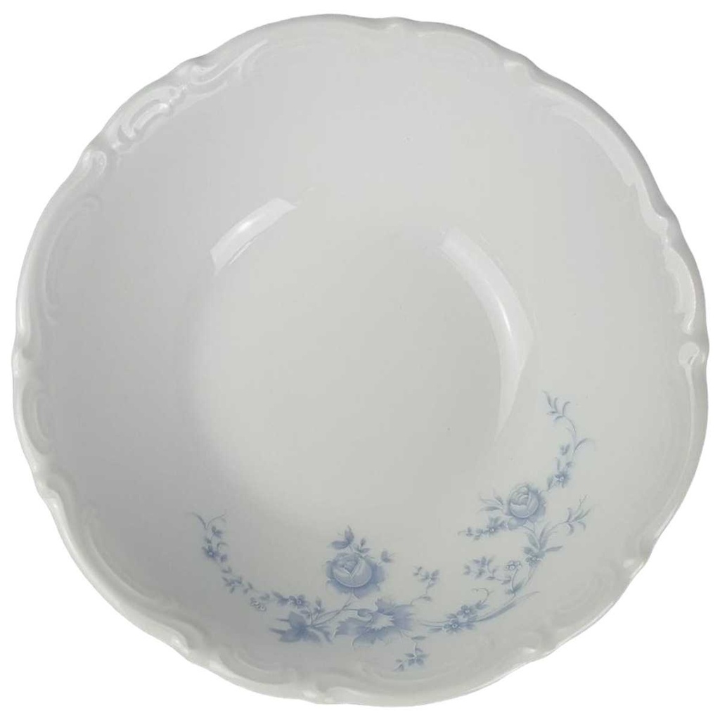 Schüssel 22,4 cm Mitterteich Form 2000 Blaue Blumen gebraucht - gut
