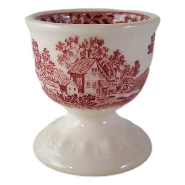 [458138051] Eierbecher auf Fuß Villeroy & Boch Rusticana Rot gebraucht - gut