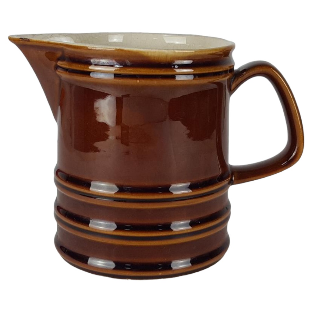 [458138196] Keramik Milchkrug Krug braun 1 L