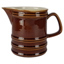 Keramik Milchkrug Krug braun 1 L