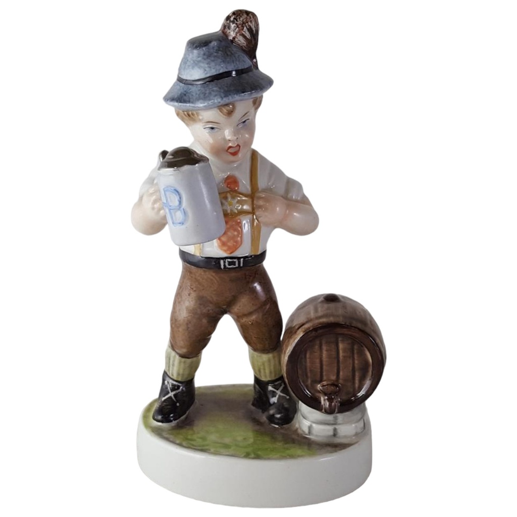 Porzellanfabrik Wiefel & von der Wehd Steinbach Porzellan Figur H 17 cm