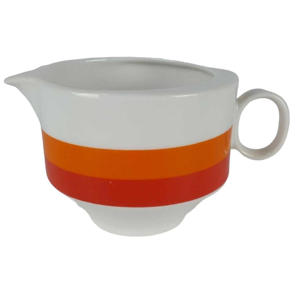 Milchkännchen 0,2 L Winterling Marktleuthen Retro Rot Orange gebraucht - gut