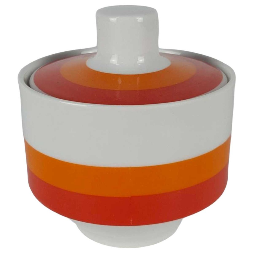 Zuckerdose 0,2 L Winterling Marktleuthen Retro Rot Orange gebraucht - gut