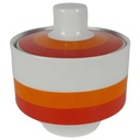 Zuckerdose 0,2 L Winterling Marktleuthen Retro Rot Orange gebraucht - gut