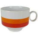 Kaffeetasse Tasse mit Griff Winterling Marktleuthen Retro Rot Orange