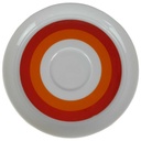 Untertasse für Kaffee 14,5 cm Winterling Marktleuthen Retro Rot Orange gebraucht - gut