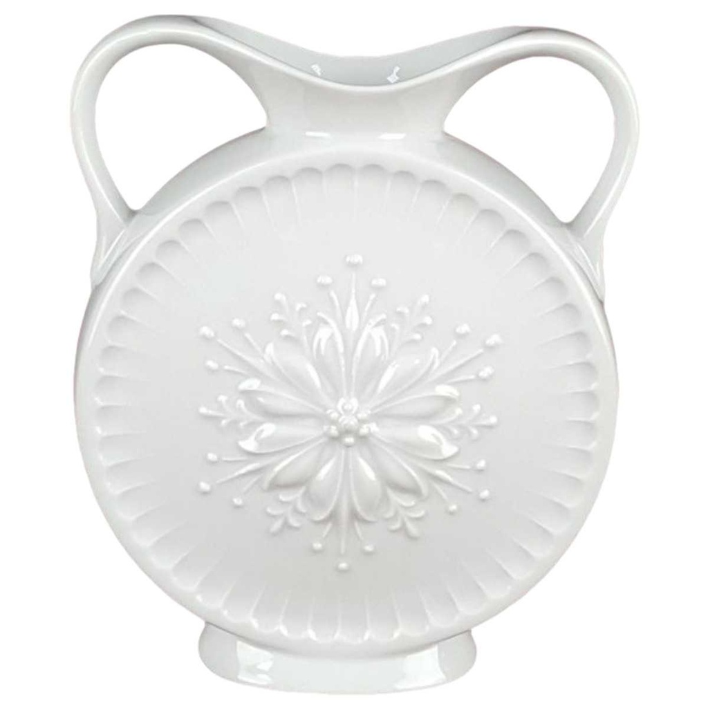 Vase Blumenvase 16,2 cm Seltmann Weiden Weiß gebraucht - sehr gut