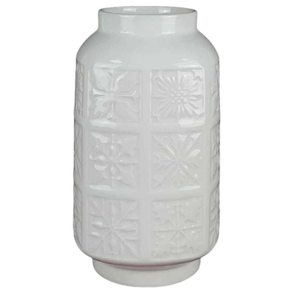 Vase Blumenvase 19,2 cm Edelstein Bavaria Weiß gebraucht - sehr gut