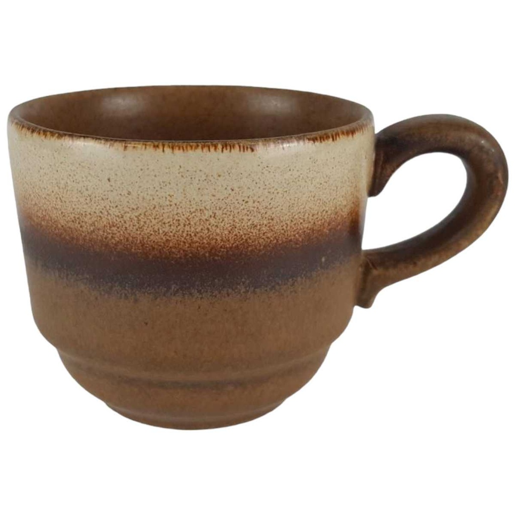 [458138263] Kaffeetasse Tasse Gerz Dekor graubraun Gerzit braun gebraucht - gut