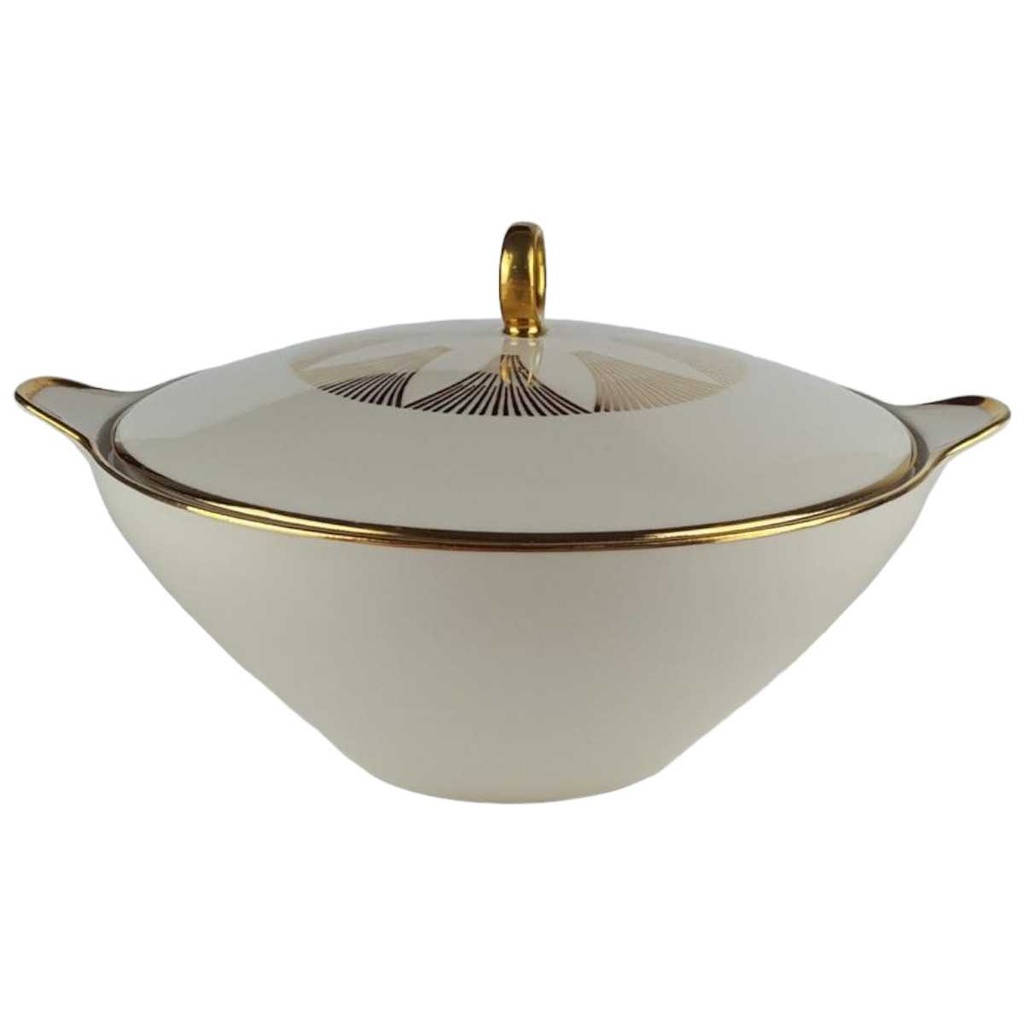 [458138275] Terrine Golddekor 1,5 L Bareuther Elfenbein Beige gebraucht - gut