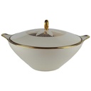Terrine Golddekor 1,5 L Bareuther Elfenbein Beige gebraucht - gut