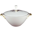 Terrine Goldrand 1,6 L Mitterteich Form 3953 weiß gebraucht - gut