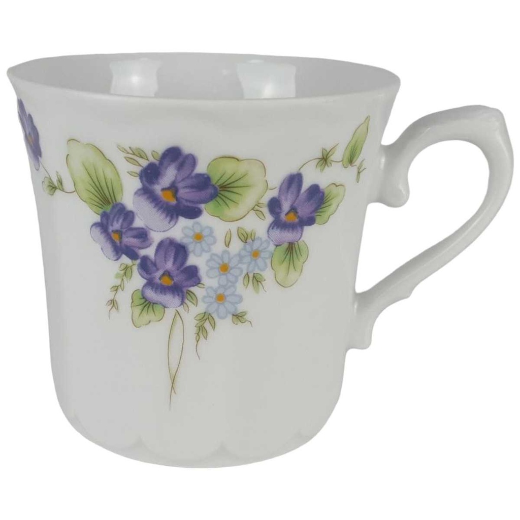 Kaffeetasse Tasse 0,2 L Eschenbach Bayreuth Veilchen Dekor 1