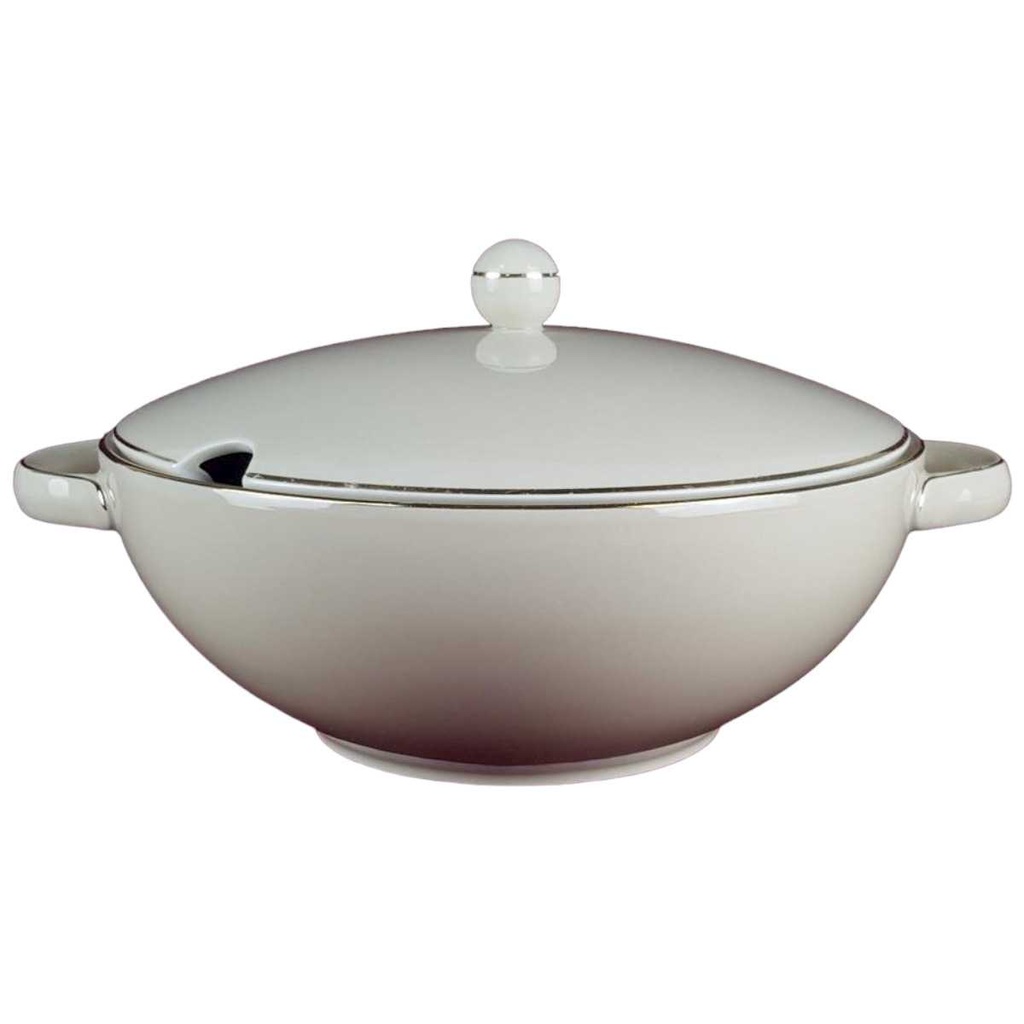 [458138283] Suppenterrine Terrine Goldrand 1,8 L Zeh Scherzer 8500 Elfenbein Beige gebraucht - gut