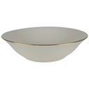 Schüssel Goldrand 22,4 cm Bareuther Elfenbein Beige gebraucht - gut