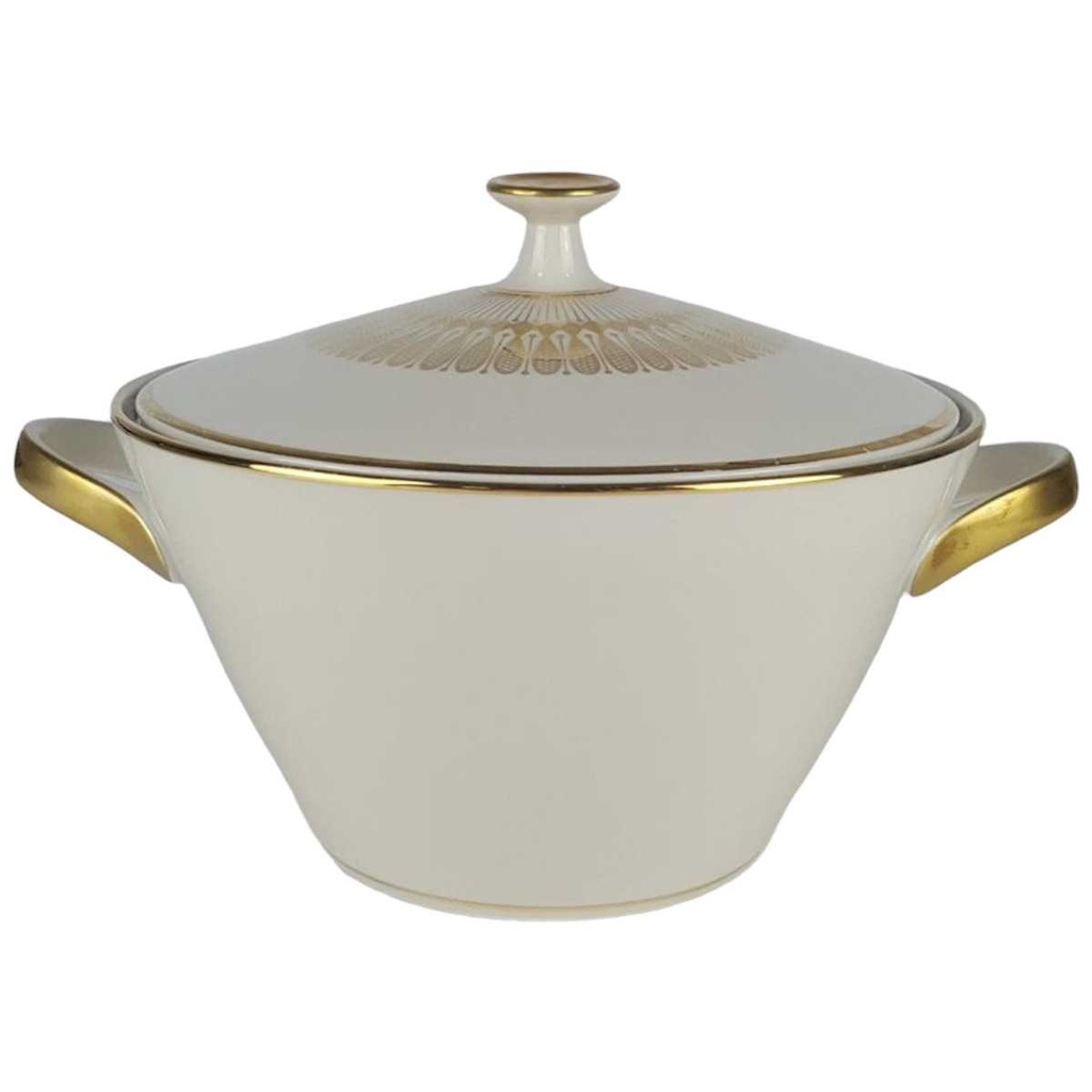 [458138295] Terrine Servierschüssel Golddekor 1,5 L Winterling Röslau Einzelteile gebraucht - gut