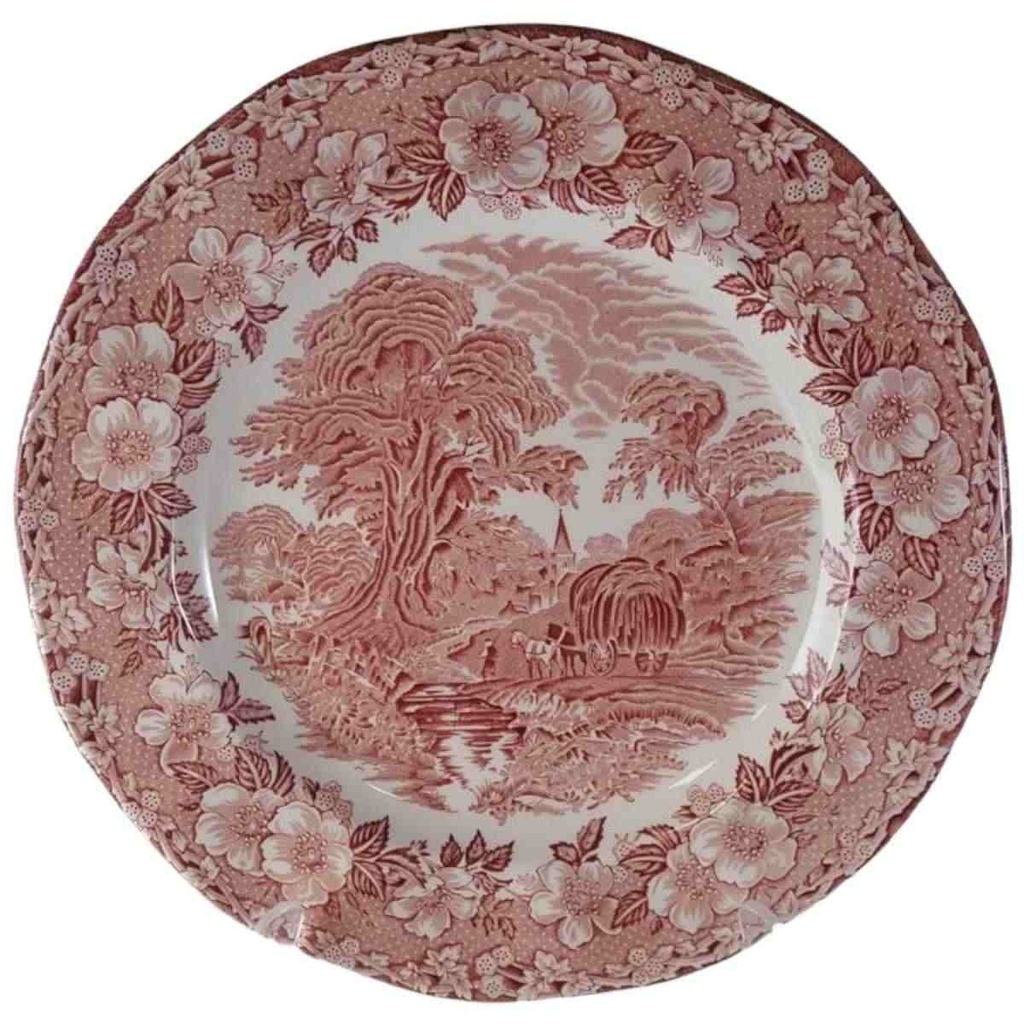 Speiseteller Essteller 28 cm Unicorn Woodland Rot gebraucht - sehr gut