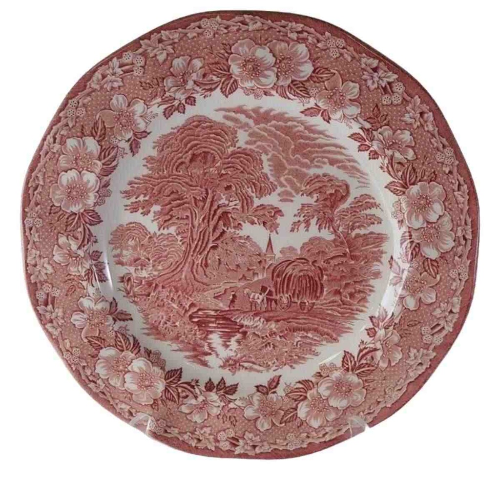Speiseteller Essteller 28,3 cm Unicorn Woodland Rot gebraucht - sehr gut