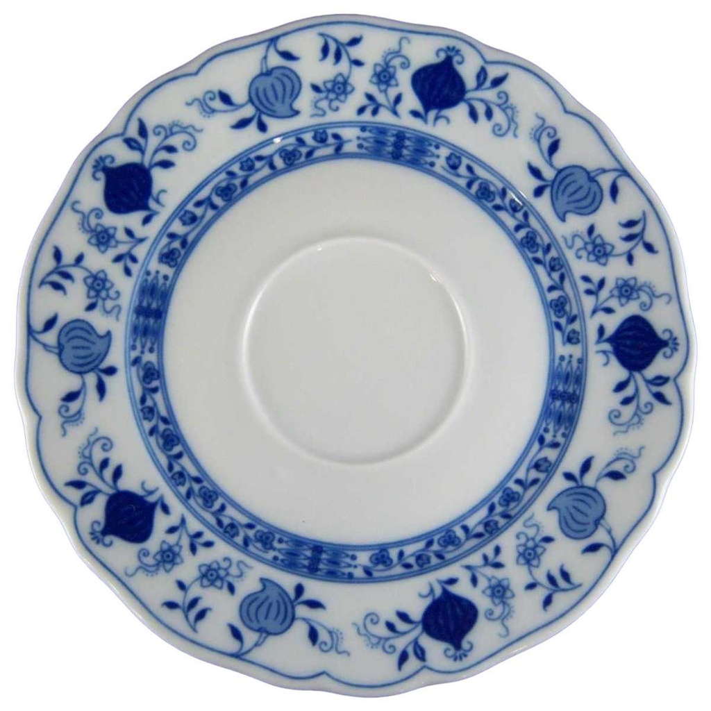 [4581384] Untertasse für Suppe 17,3 cm Tirschenreuth Zwiebelmuster Echt Cobalt gebraucht - sehr gut