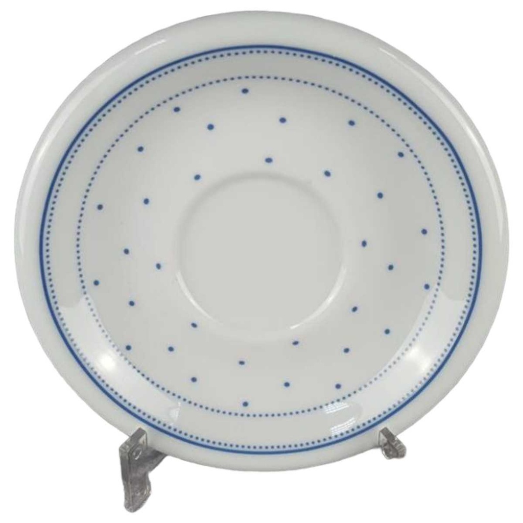 [458138408] Untertasse 14,8 cm Arzberg Daily blaue Punkte Lagune gebraucht - akzeptabel