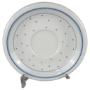 Untertasse 14,8 cm Arzberg Daily blaue Punkte Lagune gebraucht - akzeptabel