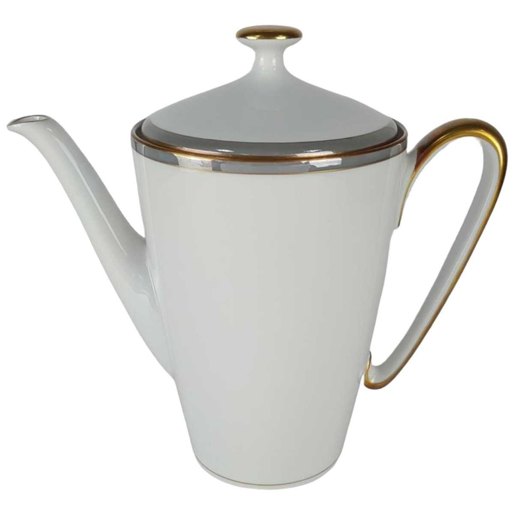 [458138414] Kaffeekanne Kanne Goldrand 1,4 L Edelstein Bavaria Grauband 21499 gebraucht - gut