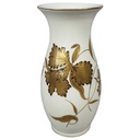 Vase 25,8 cm Oscar Schlegelmilch Blumen Elfenbein Beige gebraucht - gut