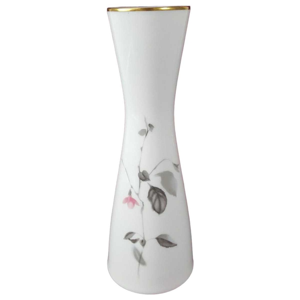 Vase Blumenvase Goldrand 22 cm Rosenthal Blumen gebraucht - gut