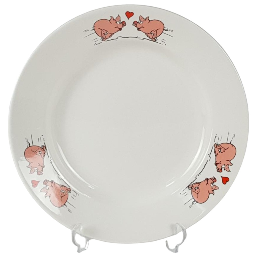 [458138461] UdSSR ZiK Konakovo Porzellanmanufaktur Suppenteller Teller D 23,7 cm