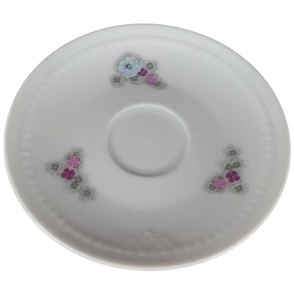 Untertasse 15,2 cm Einzelteile CP Lettin Blumen gebraucht - gut