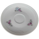 Untertasse 15,2 cm Einzelteile CP Lettin Blumen gebraucht - gut