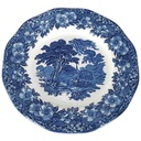 Speiseteller Essteller 25 cm Enoch Wedgwood Woodland Blau gebraucht - gut