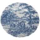 Speiseteller Essteller 25 cm Alfred Meakin Coaching Days Blau gebraucht - akzeptabel
