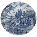 Kuchenteller 19,6 cm Myott Royal Mail Blau gebraucht - gut