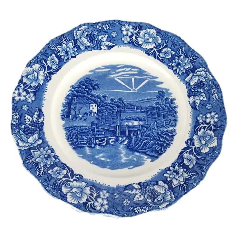 [458138496] Kuchenteller Dessertteller 20 cm Palissy Thames River Scenes Blau gebraucht - gut