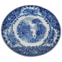 Speiseteller Essteller 23,5 cm Petrus Regout Castillo Blau gebraucht - gut