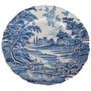 Speiseteller Essteller 24,5 cm English Style Blau gebraucht - akzeptabel